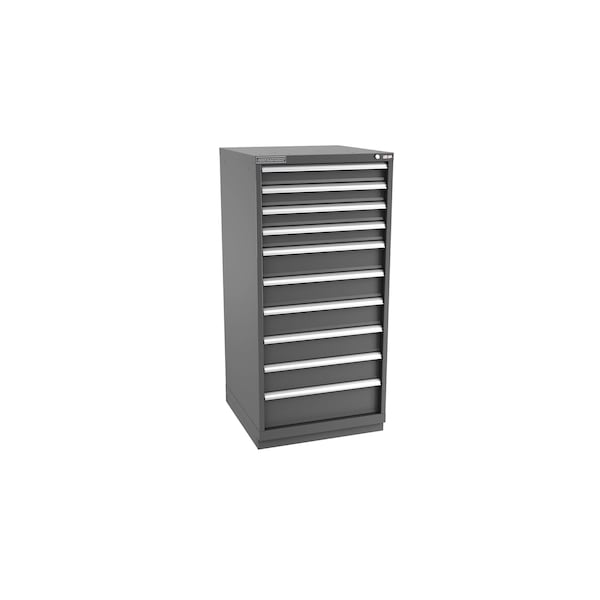 Champion Tool Storage Modular Tool Cabinet, 10 Drawer, Dark Gray, Steel, 28 in W x 28-1/2 in D x 59-1/2 in H S27001001ILCFTB-DG - main